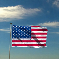 Drapeau américain 90x150cm en polyester 68D, 3x5 pieds, impression sérigraphique, vente chaude