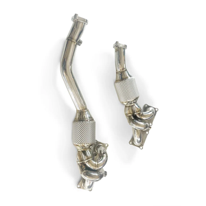 ชุดท่อร่วมไอเสียแบบยาวเท่ากัน SS304 สำหรับ BMW ซีรีส์ 5 รุ่น 523i <span class=keywords><strong>528i</strong></span> 530i <span class=keywords><strong>F10</strong></span> F11 <span class=keywords><strong>N52</strong></span> 2.5L 3.0L พร้อมชุดเชื่อมต่อ - Product Image 2