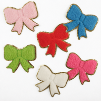 Patchs en chenille à paillettes en forme de cœur, thermocollants ou à coudre, pour serviettes, badges brodés, appliques pour T-shirts, manteaux, vestes, chapeaux