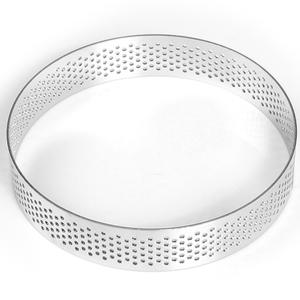Anneaux de tarte perforés personnalisés pour la cuisson moule à pâtisserie en métal pour dessert français petite tarte aux fruits croûte <span class=keywords><strong>cercle</strong></span> tartelette - Product Image 1