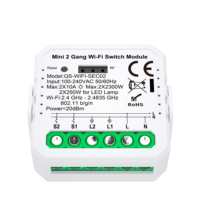 UE Royaume-uni nouveau meilleur 1/2/3/4 gang UE Type interrupteur de lumière appareils IoT domotique Smart Tuya WiFi mur interrupteur intégré
