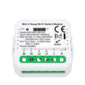 EU UK baru terbaik 1/<span class=keywords><strong>2</strong></span>/3/4 Gang EU jenis saklar lampu perangkat <span class=keywords><strong>IoT</strong></span> otomatisasi rumah Tuya pintar WiFi Switch Built-in - Product Image 2