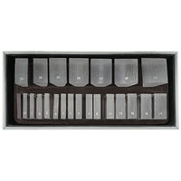 Ensemble de 23 prismes ophtalmiques en acrylique Aist Optics LS 22 Cajas De Prismas Opticos, outil d'entraînement visuel pour le strabisme