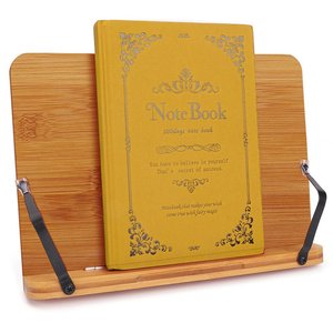 Wooden Reading Rack Adjustable Height Desktop Book <b>Stand</b> Minimalist Design For Kids School Use - Product Image 3