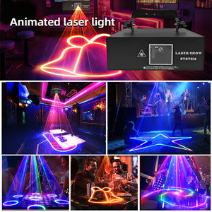 Professionnel DMX512 3D <span class=keywords><strong>Animation</strong></span> rvb couleur scène Laser lumières commande vocale KTV <span class=keywords><strong>Flash</strong></span> lampe discothèque Bar Disco scène lumière - Product Image 6
