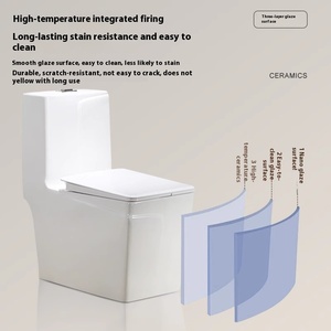 Sang trọng vàng đen một mảnh thiết bị vệ sinh Suite dual-tuôn ra phòng tắm <span class=keywords><strong>commode</strong></span> nhà vệ sinh bát bồn rửa lưu vực wc-chất lượng gốm Closet - Product Image 5