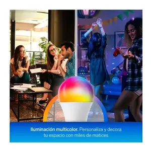 RGB LED <b>Bulb</b> 5W E27 Multimodal <b>Remote</b> <b>Control</b> 16 Colors Dimmable A19 Plastic Lamp with 2-Year Warranty and 25000-Hour Lifespan, - Product Image 6