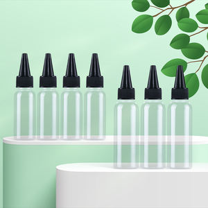 30ml 50ml 100ml 120ml 빈 헤어 오일 플라스틱 스포이드 병 트위스트 탑 캡 - Product Image 2