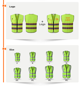 Gilet di Sicurezza Personalizzato a 4 Tasche, Alta Visibilità Riflettente ANSI Classe 3 per Lavoratori Edili, Sicurezza Portuale e Marittima - Product Image 4