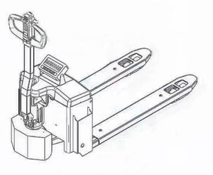 2 TON Gewichtswagen Hand-Paletten-Gabelstapler-Wagen - Product Image 2