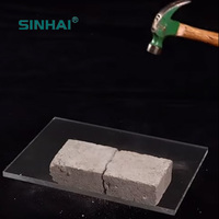 SINHAI Panneau en polycarbonate transparent anti-rayures à bas prix, 1 mm à 20 mm, feuille de polycarbonate solide, verre en polycarbonate