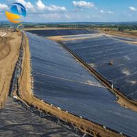 Feuille de géomembrane HDPE moderne, imperméable et anti-fuite pour la construction de barrages, étangs à poissons, décharges et bassins d'égalisation