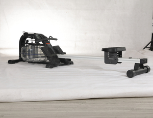 Rameur pliable Cheernin avec une capacité de 350 lb pour une utilisation à domicile, avec un coussin de siège confortable, un moniteur LCD, une machine de rame à eau - Product Image 2
