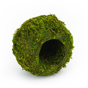 Caverne cachette pour reptiles en mousse naturelle - Abri en mousse tressée écologique <span class=keywords><strong>avec</strong></span> base anti-chute et maintien de l'humidité pour serpents et geckos - Product Image 1