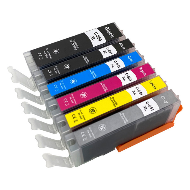Factory Wholesale PGI-850 CLI-851 Replacement Ink Cartridge FOR Canon MG7580 IP7280 IX6880 MG6400 MG7180 IX6780