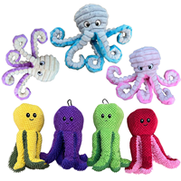 Jouets en peluche pour animaux de compagnie, design original, nouveaux, avec bruits de froissement, série Océan, poulpe, crabe, calmar, taille XL-L-M, grands jouets pour animaux de compagnie