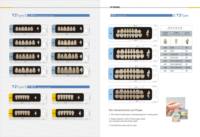 Matériel de laboratoire dentaire, ensemble complet de dents en résine acrylique synthétique, dents acryliques durcies en 2 couches