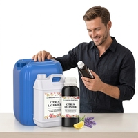 Huile parfumée naturelle agrumes et lavande, extrait végétal, pour diffuseur, détergent, liquide de lavage en vrac