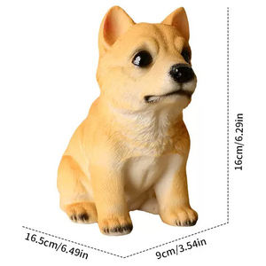 Artesanías de resina de dibujos animados, estatua de perro <span class=keywords><strong>Beagle</strong></span> hecha a mano, figuritas de perro cachorro realista, escultura de Animal para recuerdos, regalos, decoración del hogar - Product Image 5