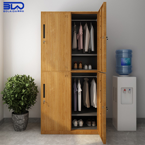 Meubles de bureau modernes en acier, armoire durable en couleur bois pêche pour la maison et le bureau, rangement organisé pour la chambre - Product Image 3