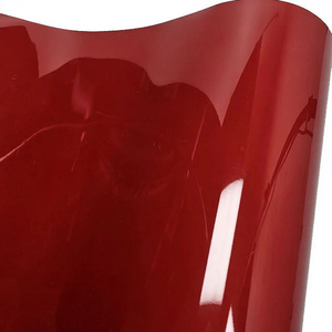 Autocollants pour voitures en PET PVC TPU haute brillance, film vinyle carmin brillant pour motos et voitures - Product Image 6