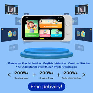 Fotocamera Giocattolo AI per Bambini con Apprendimento Linguistico e Riconoscimento Oggetti, Dispositivo di Apprendimento Visivo 13MP, Giochi di Proiezione e Diapositive - Product Image 6