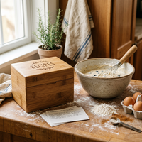 Boîte à souvenirs vintage en bois massif en pin avec poignée et serrure pour emballage cadeau et décoration intérieure