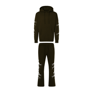 Conjunto Deportivo Personalizado para Hombre, Estampado Sólido, Estilo Urbano, con Capucha, Transpirable, Ecológico, Ligero, Estilo Y2K, Casual, Atlético - Product Image 2