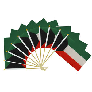 Drapeau koweïtien bon marché et durable 14X21CM drapeau de célébration de <span class=keywords><strong>vacances</strong></span> événement drapeau à thème patriotique - Product Image 1