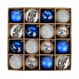 Adornos Navideños Colgantes de Lujo de 8CM, Electrochapados, Impresos con UV, Resistentes a los Golpes, para Fiestas y Celebraciones - Product Image 1