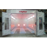 Cabine de peinture automobile professionnelle de qualité supérieure 7,5 kW avec système d'extraction, isolation EPS 75 mm, homologuée pour centre de finition et de réparation automobile