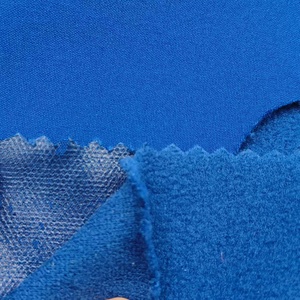 Không thấm nước Áo gió Tricot nhiều lớp PTFE TPU màng 3 lớp Polyester <span class=keywords><strong>softshell</strong></span> mềm vỏ vải cho máy bay ném bom phồng Áo khoác - Product Image 6