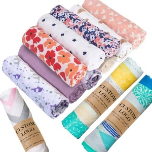 Châles et couvertures de réception pour bébé en mousseline de coton biologique pour nouveau-né, confortable et doux pour la peau - Product Image 5