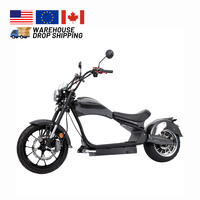 Scooters électriques de moto adulte de Citycoco de moteur de l'approbation 3000W de la CEE avec la lumière de LED
