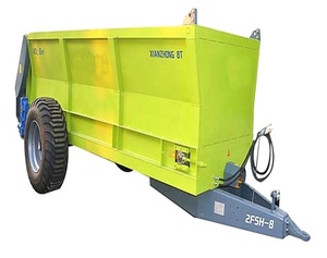 Remolque de estiércol con esparcidor hidráulico de 8 toneladas, de China, esparcidor de estiércol multitarea y remolque de transporte - Product Image 4