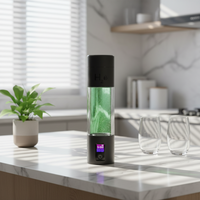 Générateur d'eau riche en hydrogène PEM par électrolyse de l'eau 270ML, bouteille d'eau hydrogénée portable avec écran couleur HD