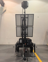 Remorque de surveillance portable hors réseau pour parking, système de sécurité à distance 24h/24 et 7j/7