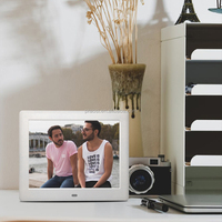 Pro Bingkai Foto Digital 8 Inci Layar Lebar, Bingkai Foto Elektronik Dapat Dipasang Di Dinding dengan Remote Control