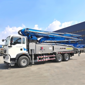 JIUHE Maquinaria de Construcción, Bomba de Hormigón de Pluma Telescópica de 25m 30m 38m 43m 56m 62m 70m, Camión Bomba de Hormigón - Product Image 1