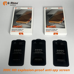 <span class=keywords><strong>G</strong></span>-Rhino 300C 9H Protector de pantalla de privacidad de vidrio templado Protectores de pantalla de teléfono para iPhone 15 14 13 <span class=keywords><strong>12</strong></span> 16 Móviles - Product Image 3