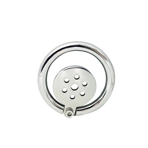 Candado de Castidad Masculino Plano de Acero Inoxidable FRRK BDSM con Anillo para Pene, Catéter Uretral, Tapón para Pene, Correa de Bondage, Juguetes Sexuales para Adultos - Product Image 3