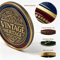 Oneway Wholesale Custom Modern Antique Souvenir Gift Challenge Coin Velvet Metal Gold Medal Box Enamel Souvenir Coin