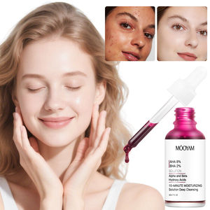 Aha 8% + BHA 2% giải pháp làm sạch sâu huyết thanh trên khuôn mặt OEM nhãn hiệu riêng sản phẩm chăm sóc da mooyam giải pháp dưỡng ẩm 10 phút - Product Image 3