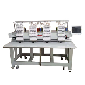 Thương Mại T Shirt Vải Logo Đa Kim 4 Đầu Máy Tính Tự Động Máy Thêu Sản Xuất Vi Tính 4 Tiêu Đề 6 Đầu - Product Image 2