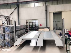 Çift geniş dört sonrası araba asansör PFP40/2000 Model hidrolik silindir işletilen tel halat kaldırma sistemi - Product Image 3