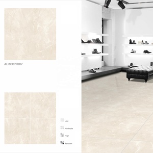 Đánh bóng tráng men ánh sáng màu xám gạch lát sàn 40x40 60x60 80x80cm gốm alizer màu be ngà voi 800x800mm - Product Image 1