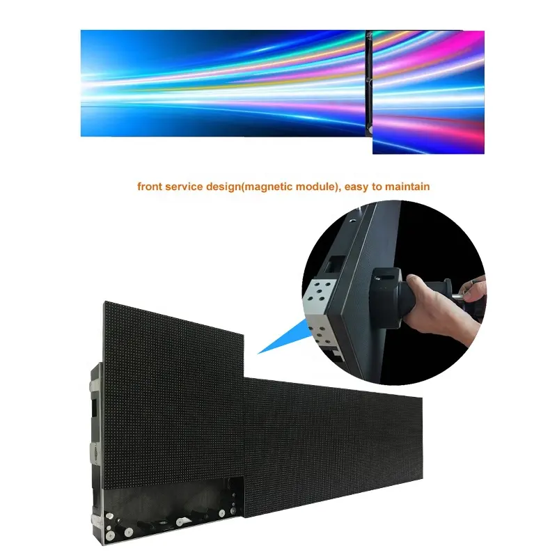 Hot Sale Indoor Slim LED Panel 1000x250mm P2.6P2.9P3.9P4.8 LED Display Screen LED Video Wall Front Service LED Panel Sign Board