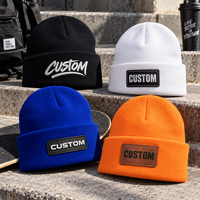 Bonnet tricoté OEM personnalisé avec patch par sublimation, taille unique, unisexe, couvre-chef d'hiver, commande en gros, fournisseur d'usine en Chine, vente en gros
