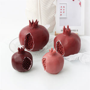3D grande melograno rosso candela stampo in Silicone Ananas Ananas sapone cera per fare emulazione Guava frutta resina epossidica decorazione per la casa - Product Image 1