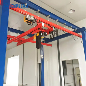 رافعة جسرية أحادية السكة بحمولة 5 طن، رافعات محطة العمل، رافعة خفيفة معيارية على السكة، سعر رافعة المستودعات الداخلية، مجموعة واحدة 2000 كجم - Product Image 2